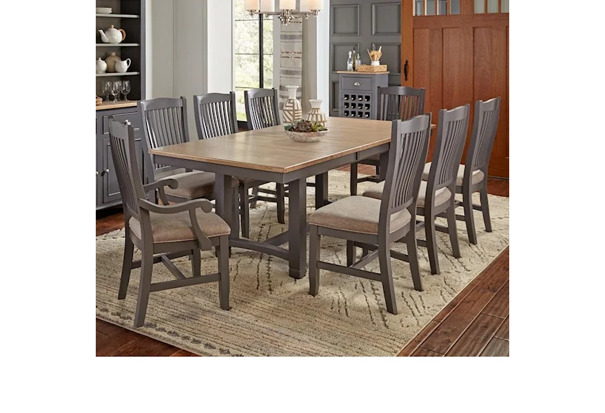 Port Townsend 9 Pc Table Set by AAmerica at Esprit Decor Home Furnishings